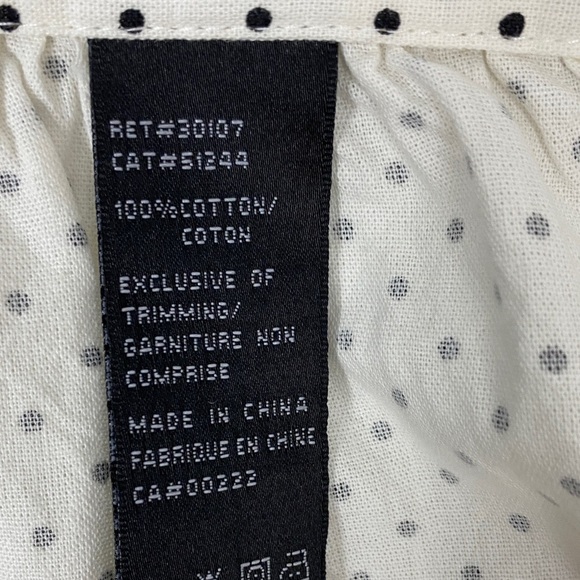 NEW Attitude Polka Dot Mini Skirt in Cream and Black XS - Picture 11 of 12